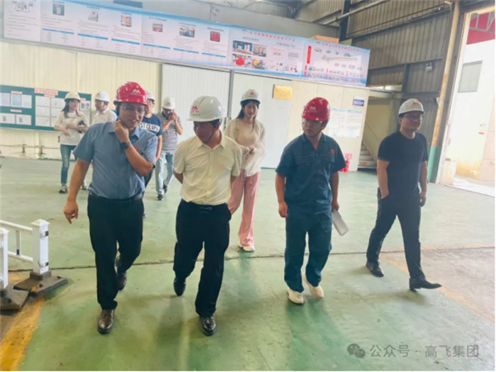 热烈欢迎河南省应急管理厅一级巡视员孙兆贤等领导一行莅临高飞股份 热烈欢迎河南省应急管理厅一级巡视员孙兆贤等领导一行莅临高飞股份